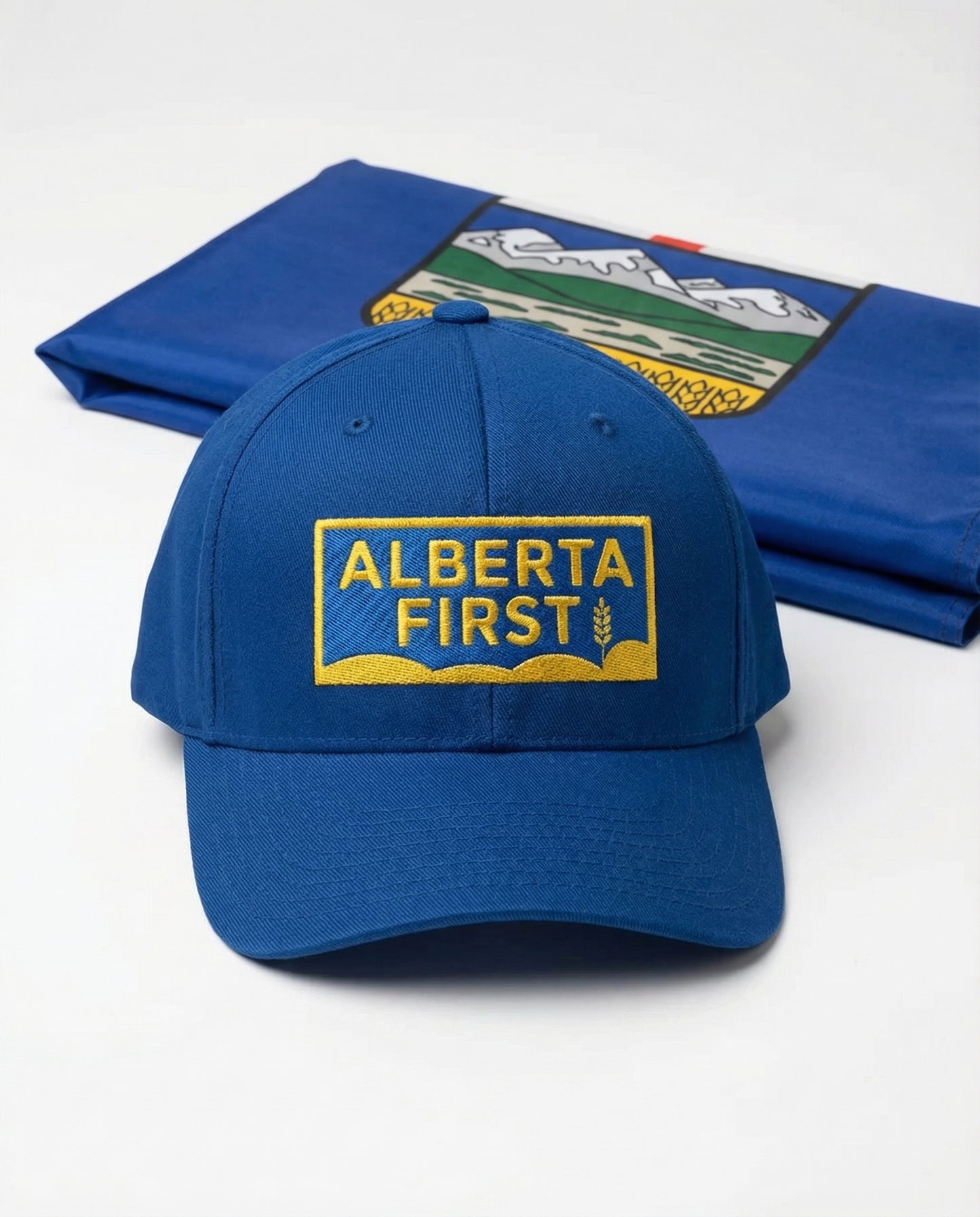 Blue Alberta First Structured Flexfit Cap