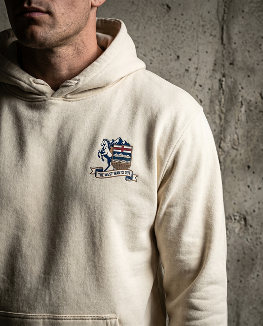'The West Wants Out' Alberta Independence Retro Hoodie