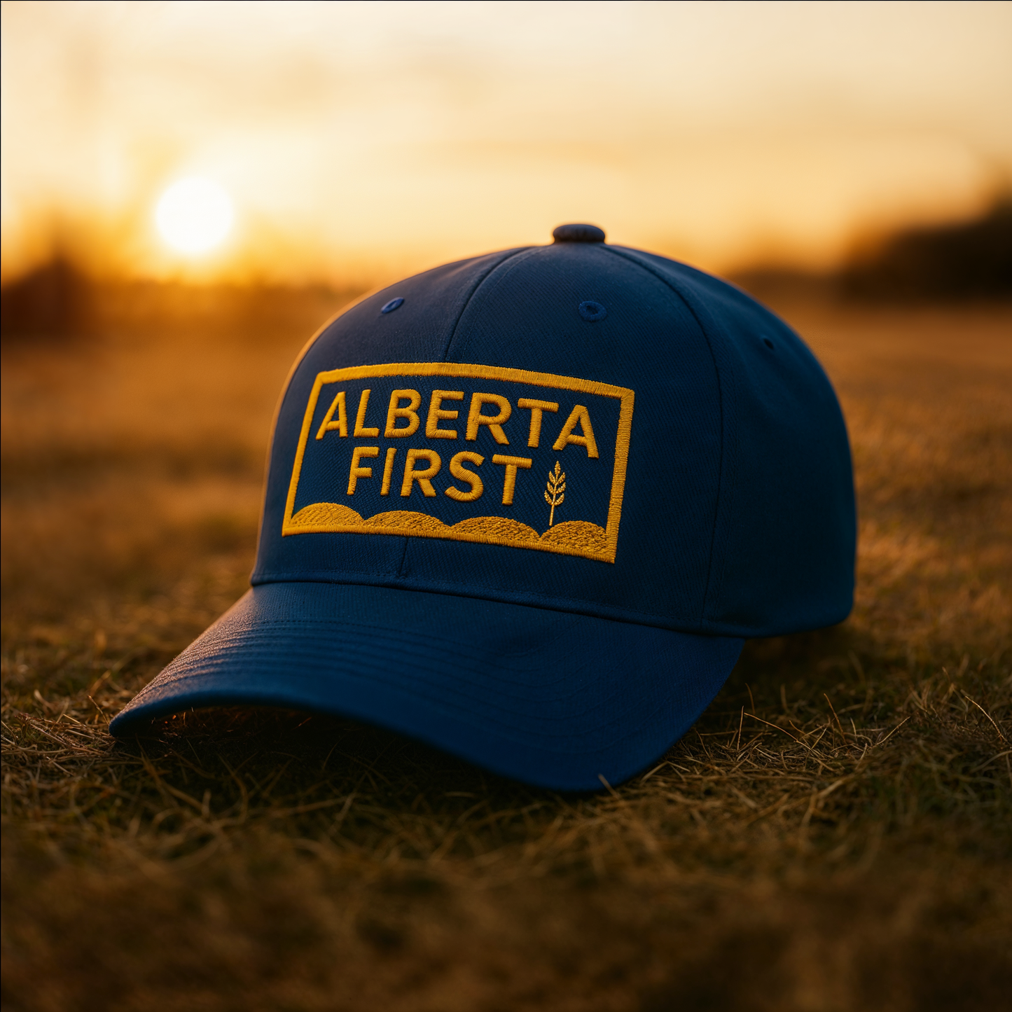 Blue Alberta First Structured Flexfit Cap