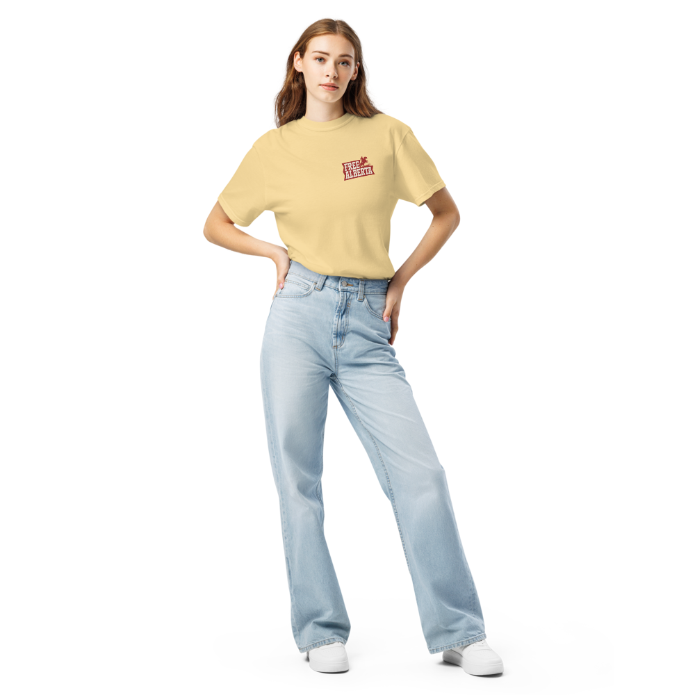 Stampede Rider Free Alberta T-Shirt (Unisex)