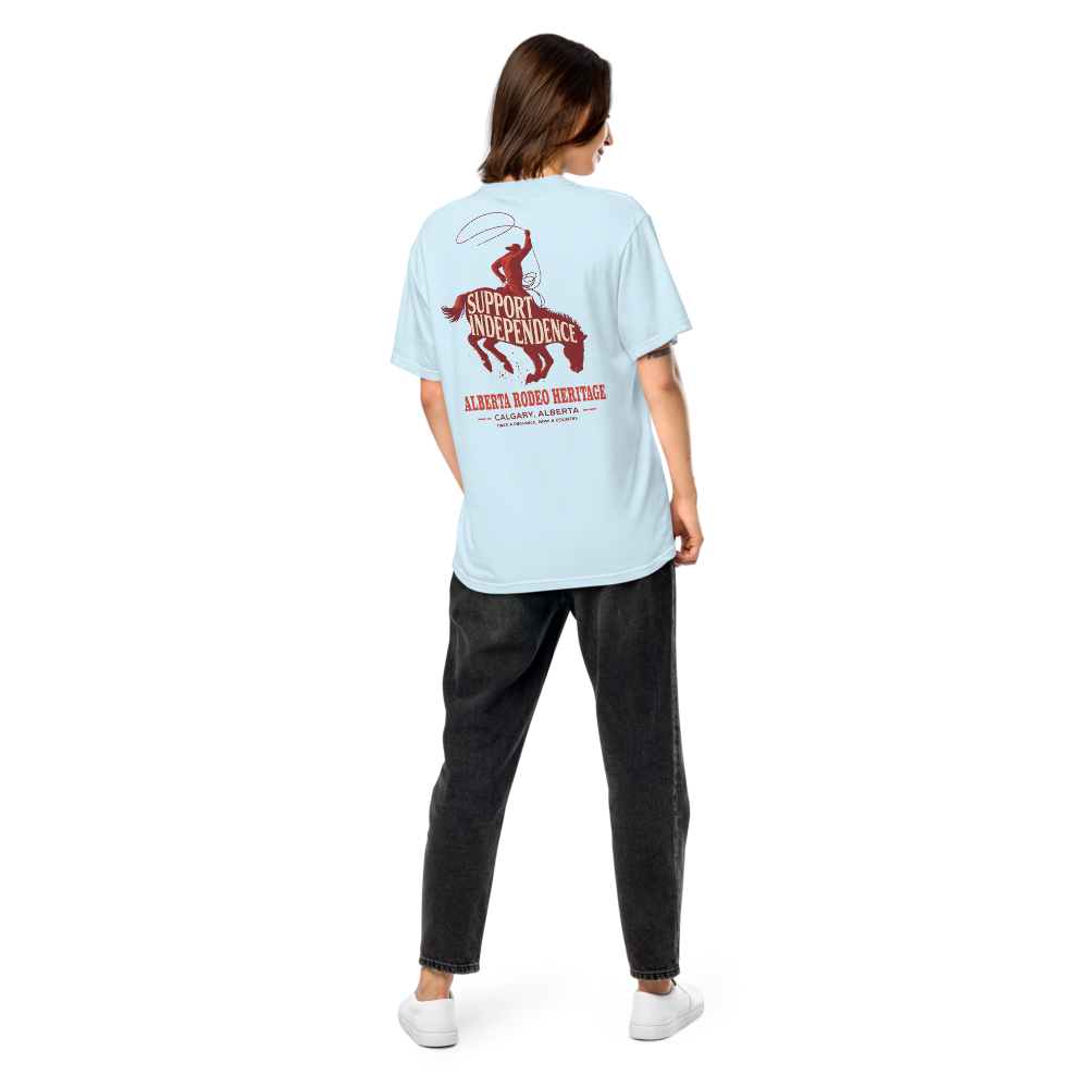Stampede Rider Free Alberta T-Shirt (Unisex)