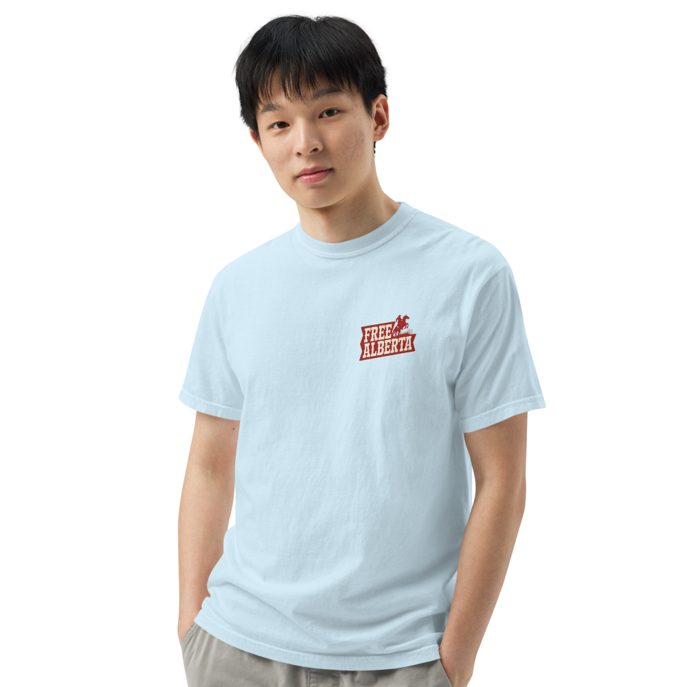 Stampede Rider Free Alberta T-Shirt (Unisex)