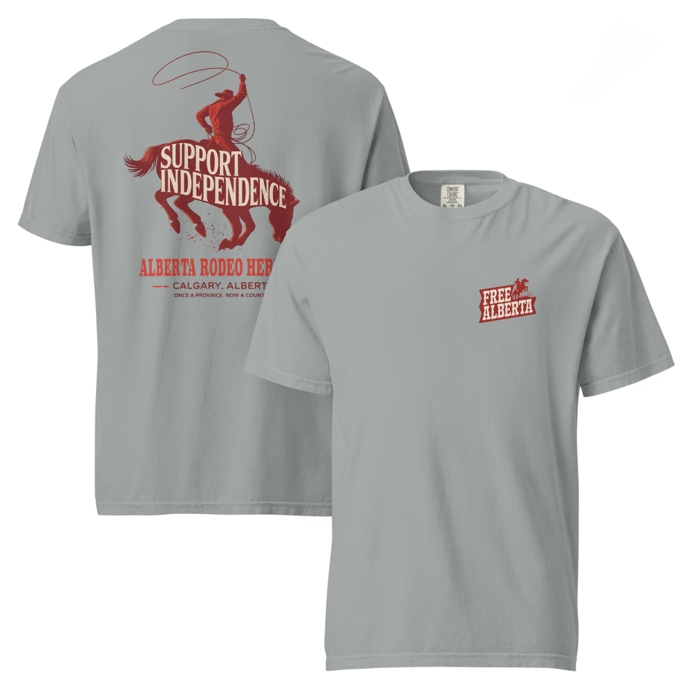 Stampede Rider Free Alberta T-Shirt (Unisex)
