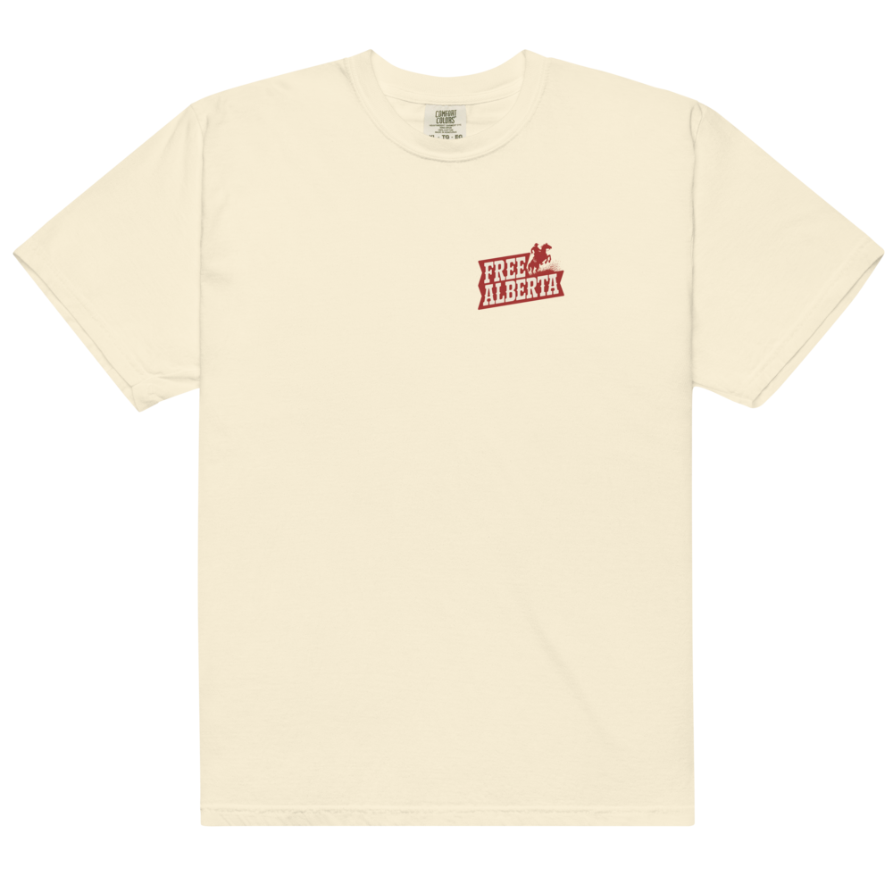 Stampede Rider Free Alberta T-Shirt (Unisex)