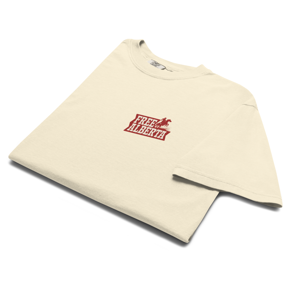 Stampede Rider Free Alberta T-Shirt (Unisex)