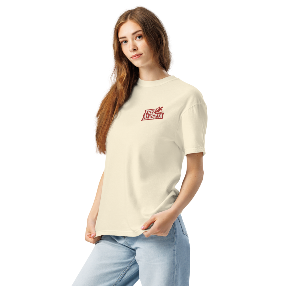 Stampede Rider Free Alberta T-Shirt (Unisex)