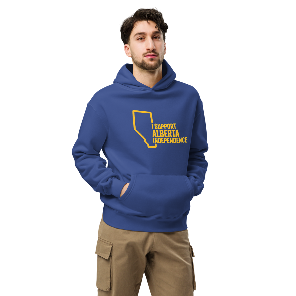 Supportez l'indépendance - Sweat à capuche surdimensionné de qualité supérieure (Unisexe)