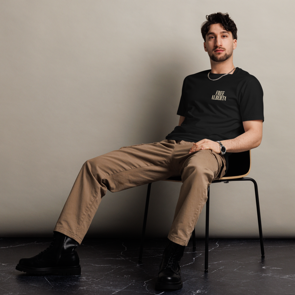 Free Albertan Cowboy Unisex Premium T-Shirt