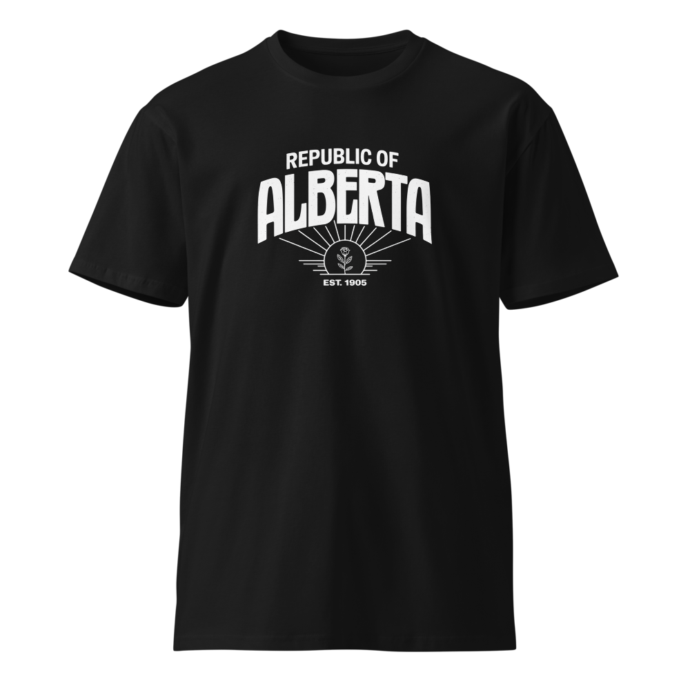 Republic of Alberta Black Vintage Premium Quality Shirt (Unisex)