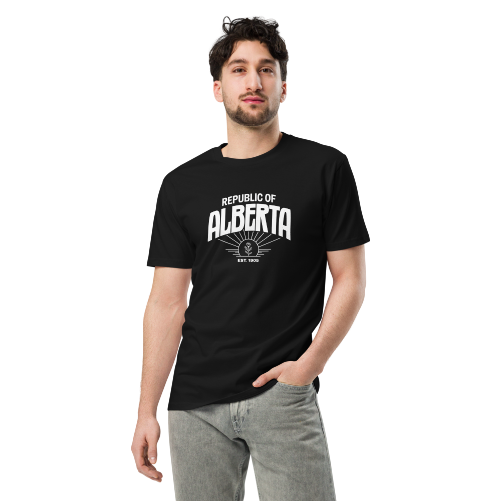 Republic of Alberta Black Vintage Premium Quality Shirt (Unisex)