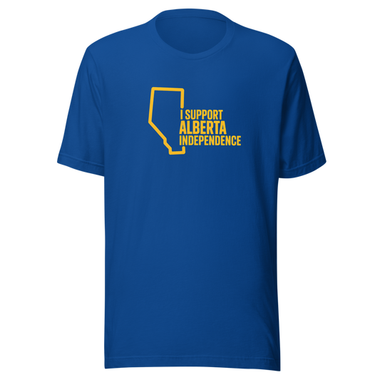 Royal Blue Support Independence T-Shirt (Unisex)