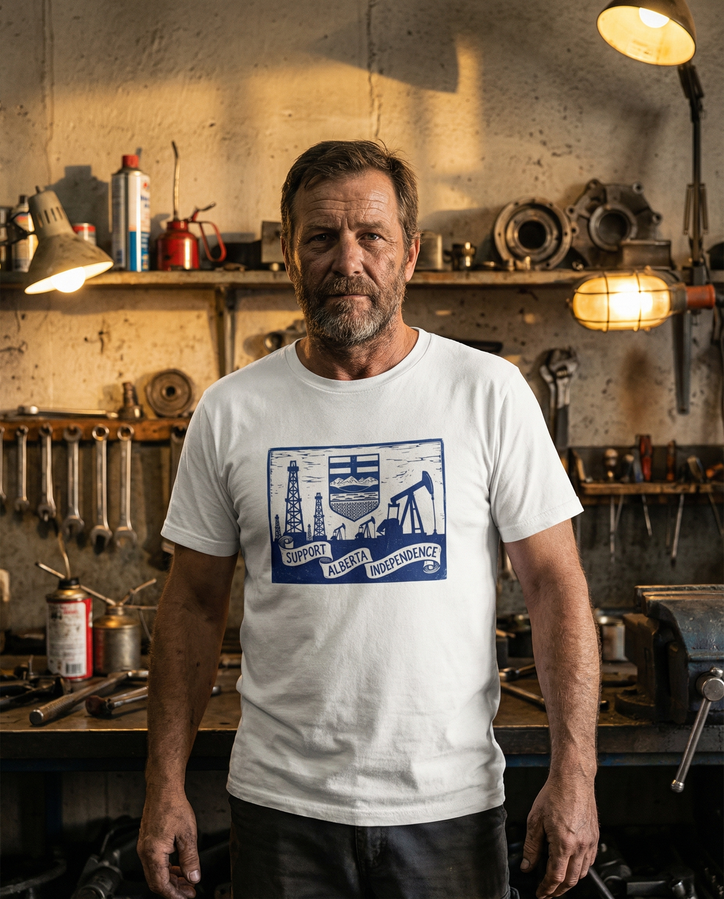 Vintage Support Independence Stamp Premium T-shirt (Unisex)