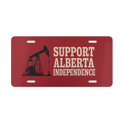 Alberta Independence Red Vanity Plate