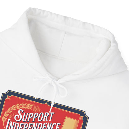 Vintage Style Support Independence Rise of Alberta Hoodie, Heavy Blend Sweatshirt