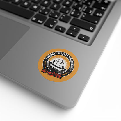 Sticker Rolls - Support Alberta Independence Tradesman (50, 100, 250 Stickers)