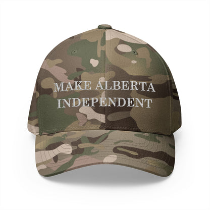 Make Alberta Independent Camo Embroidered Cap