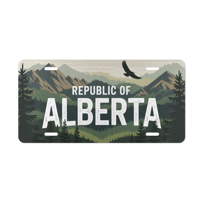 Green Republic of Alberta Vanity Plate