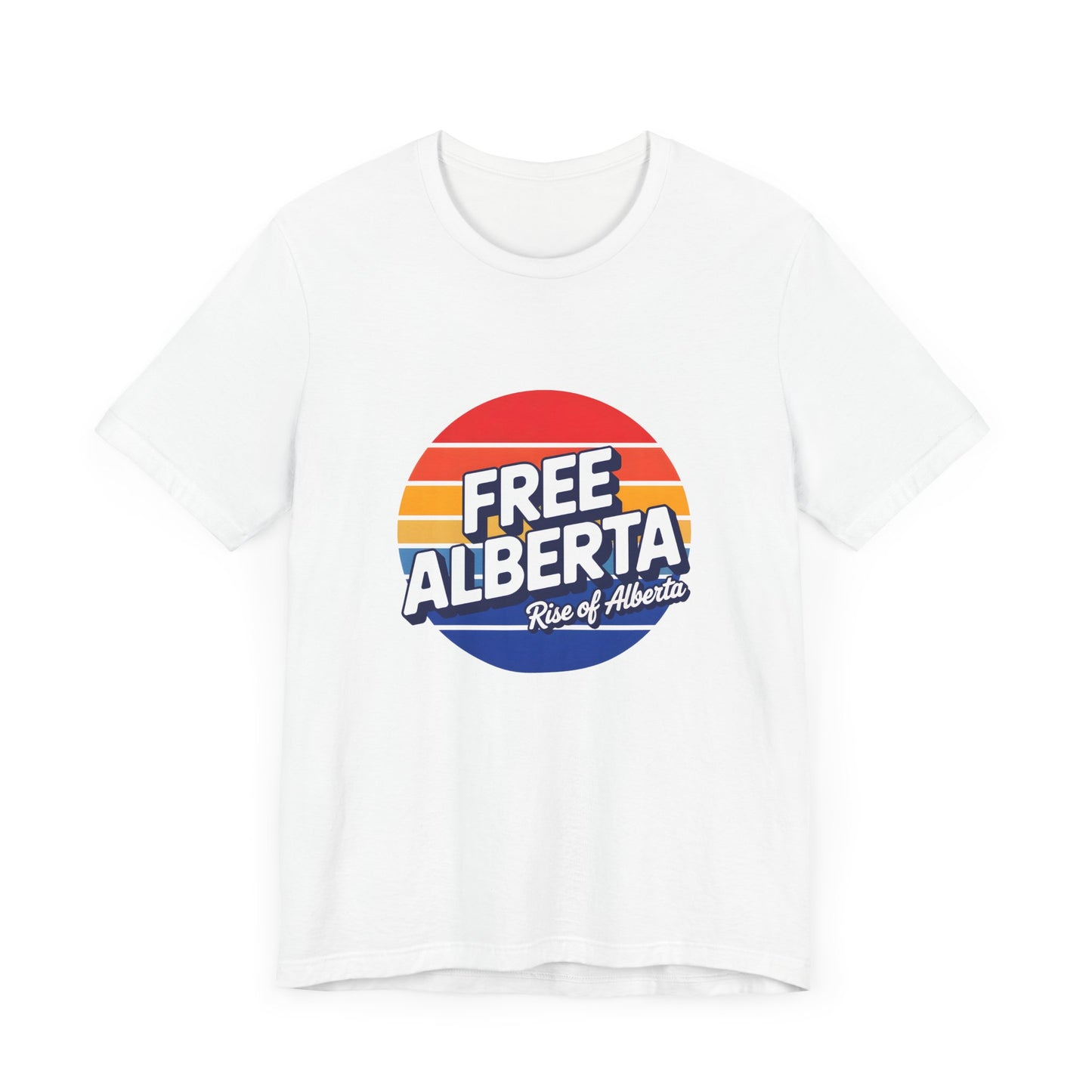 Retro Tri-Color 'Free Alberta' Tee - Unisex
