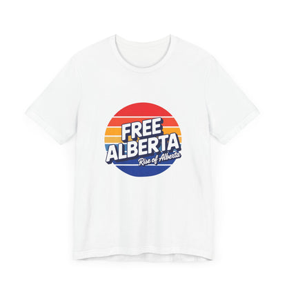 Retro Tri-Color 'Free Alberta' Tee - Unisex