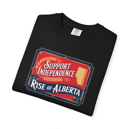 Unisex Independence Support T-Shirt | Vintage Alberta Design