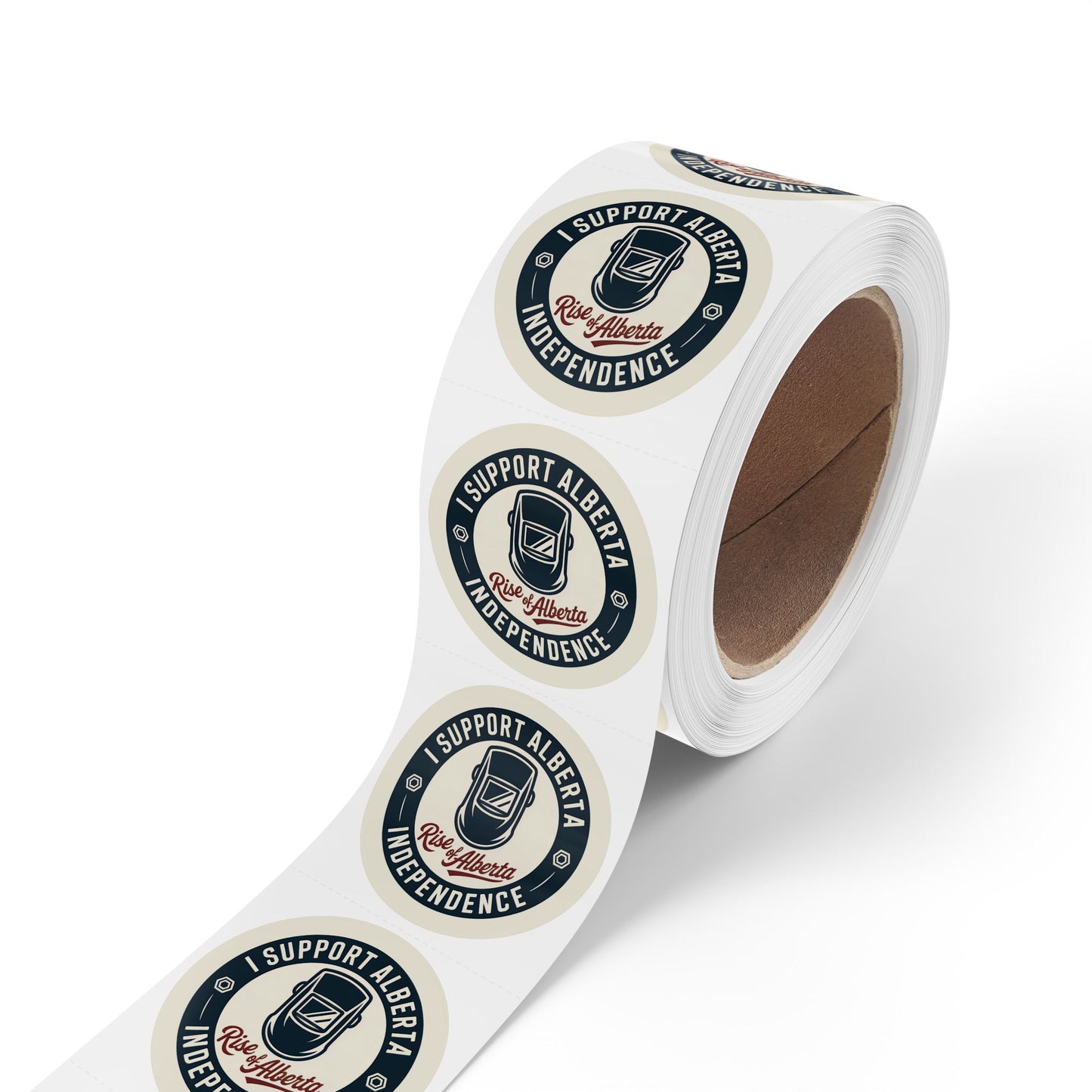 Support Alberta Independence Welder Sticker Roll (50, 100, 250 Stickers)