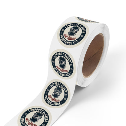 Support Alberta Independence Welder Sticker Roll (50, 100, 250 Stickers)