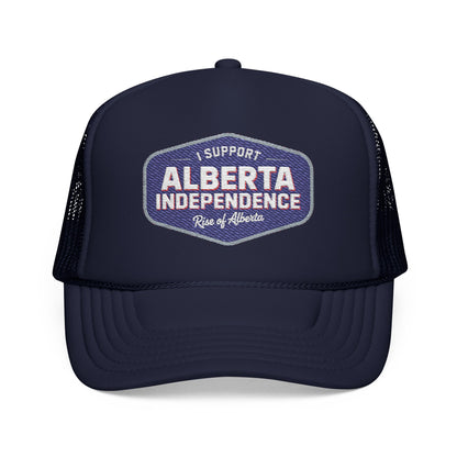 Support Independence Navy Foam Trucker Hat
