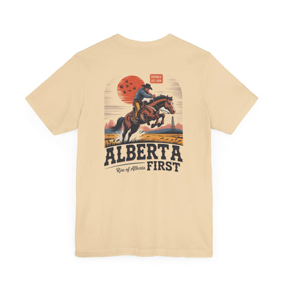 Alberta First Cowboy Rise Of Alberta T-Shirt