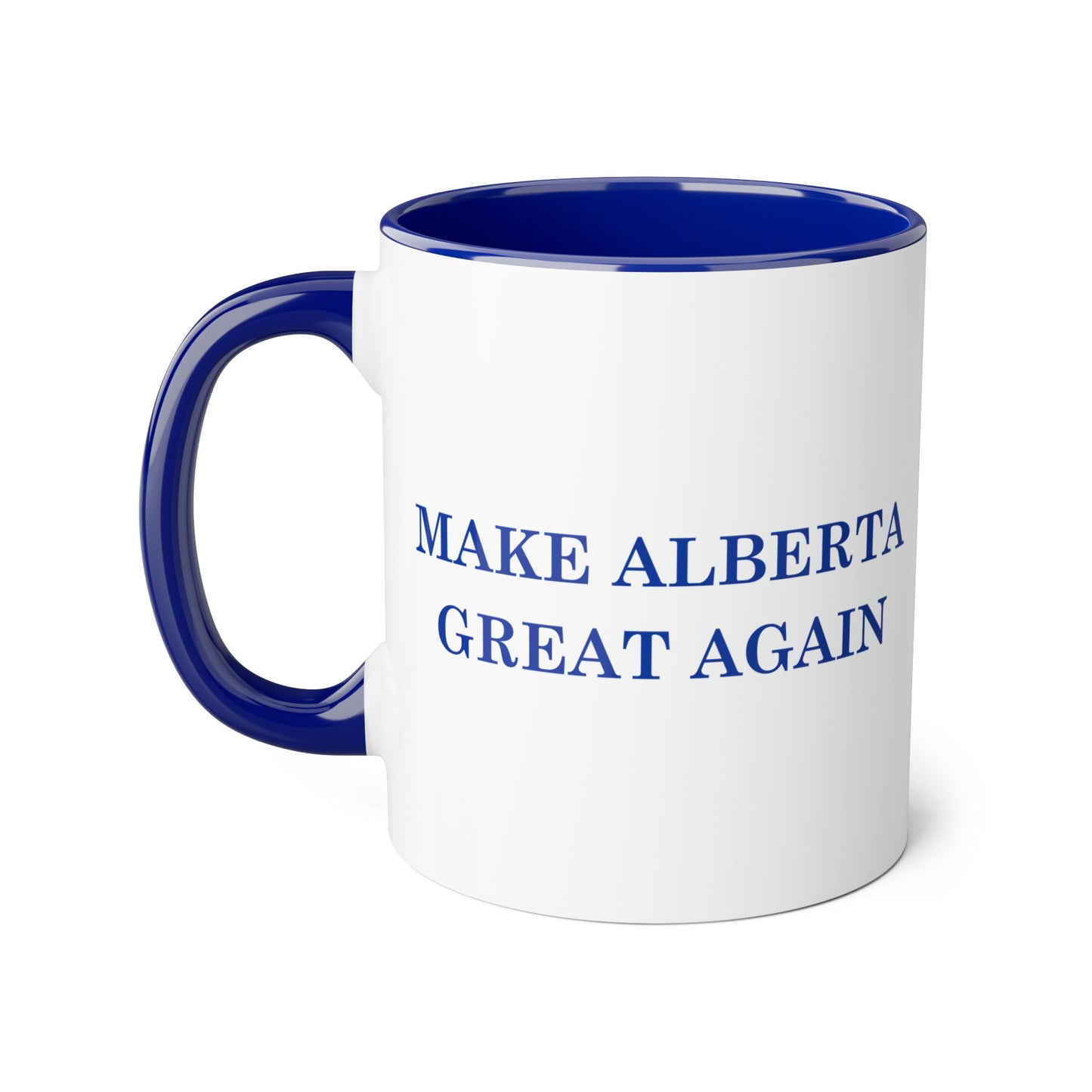 Make Alberta Great Again Blue Accent Coffee Mug
