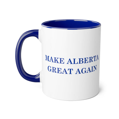 Make Alberta Great Again Blue Accent Coffee Mug