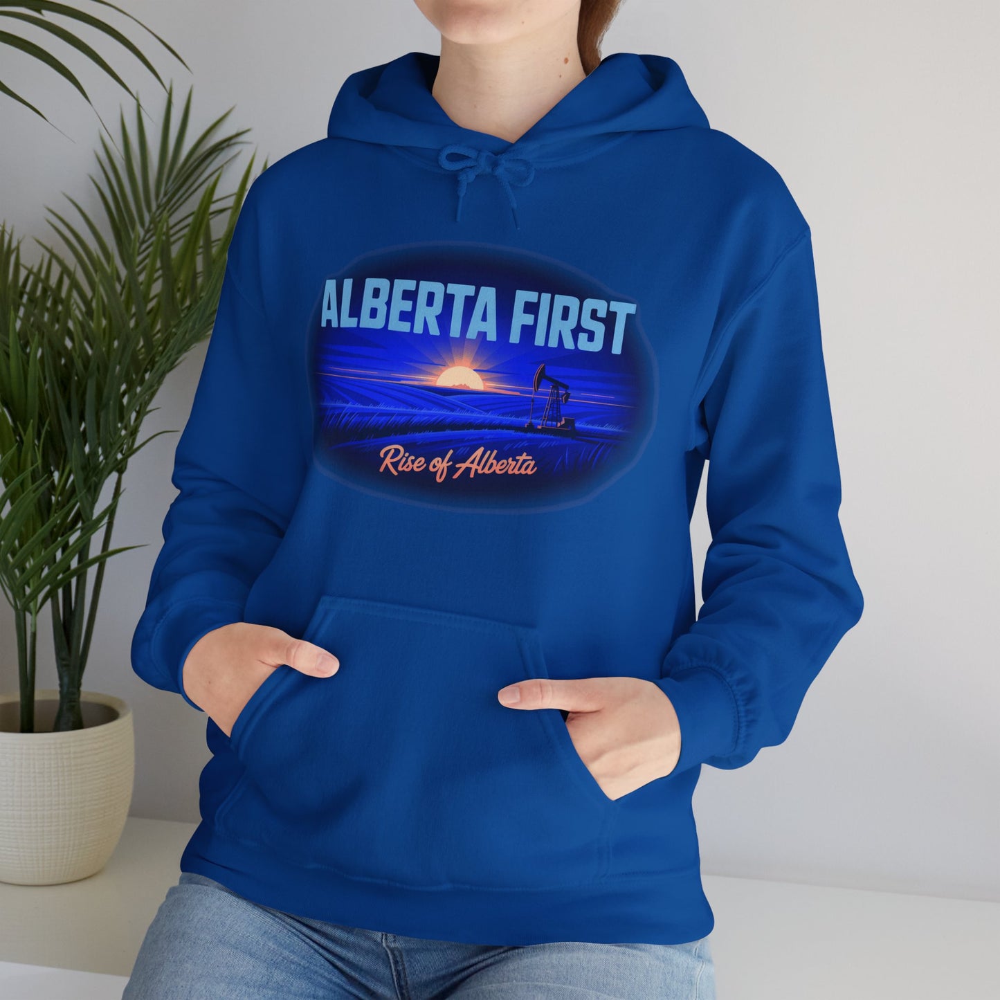 Blue Alberta First Sunrise Hoodie - Unisex