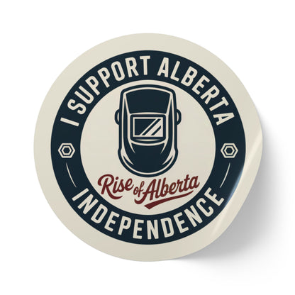 Support Alberta Independence Welder Sticker Roll (50, 100, 250 Stickers)