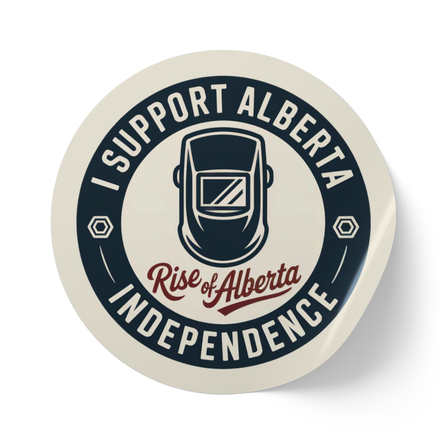 Support Alberta Independence Welder Sticker Roll (50, 100, 250 Stickers)