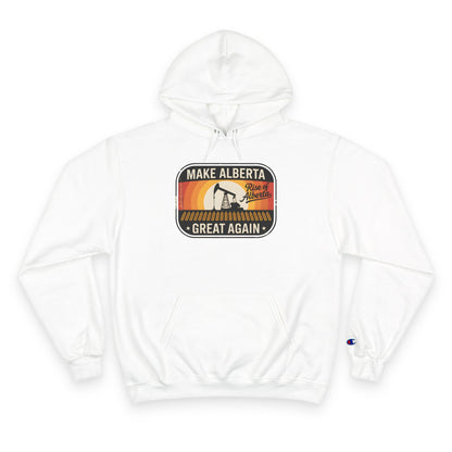 Retro Pumpjack Make Alberta Great Again Hoodie - Unisex