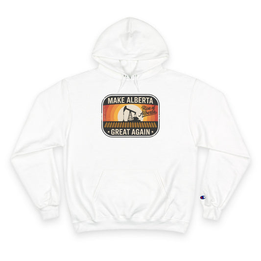Retro Pumpjack Make Alberta Great Again Hoodie - Unisex