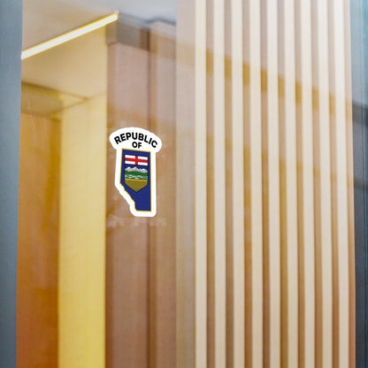 Vinyl Decal - Republic Of Alberta (Indoor + Outdoor Use)