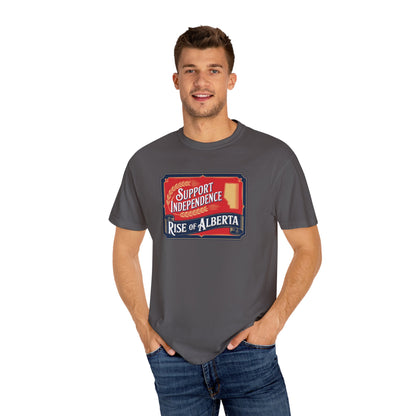 Unisex Independence Support T-Shirt | Vintage Alberta Design