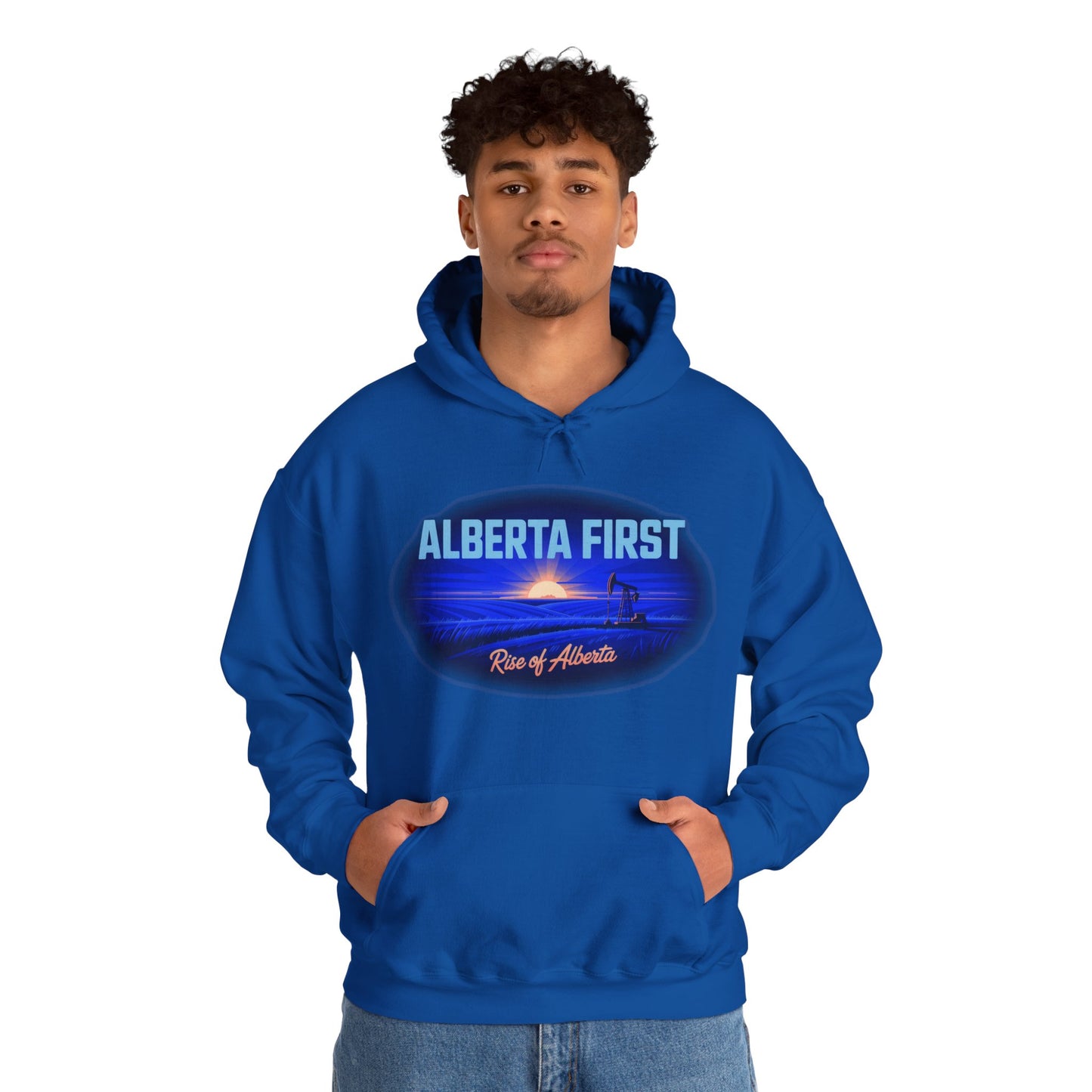 Blue Alberta First Sunrise Hoodie - Unisex
