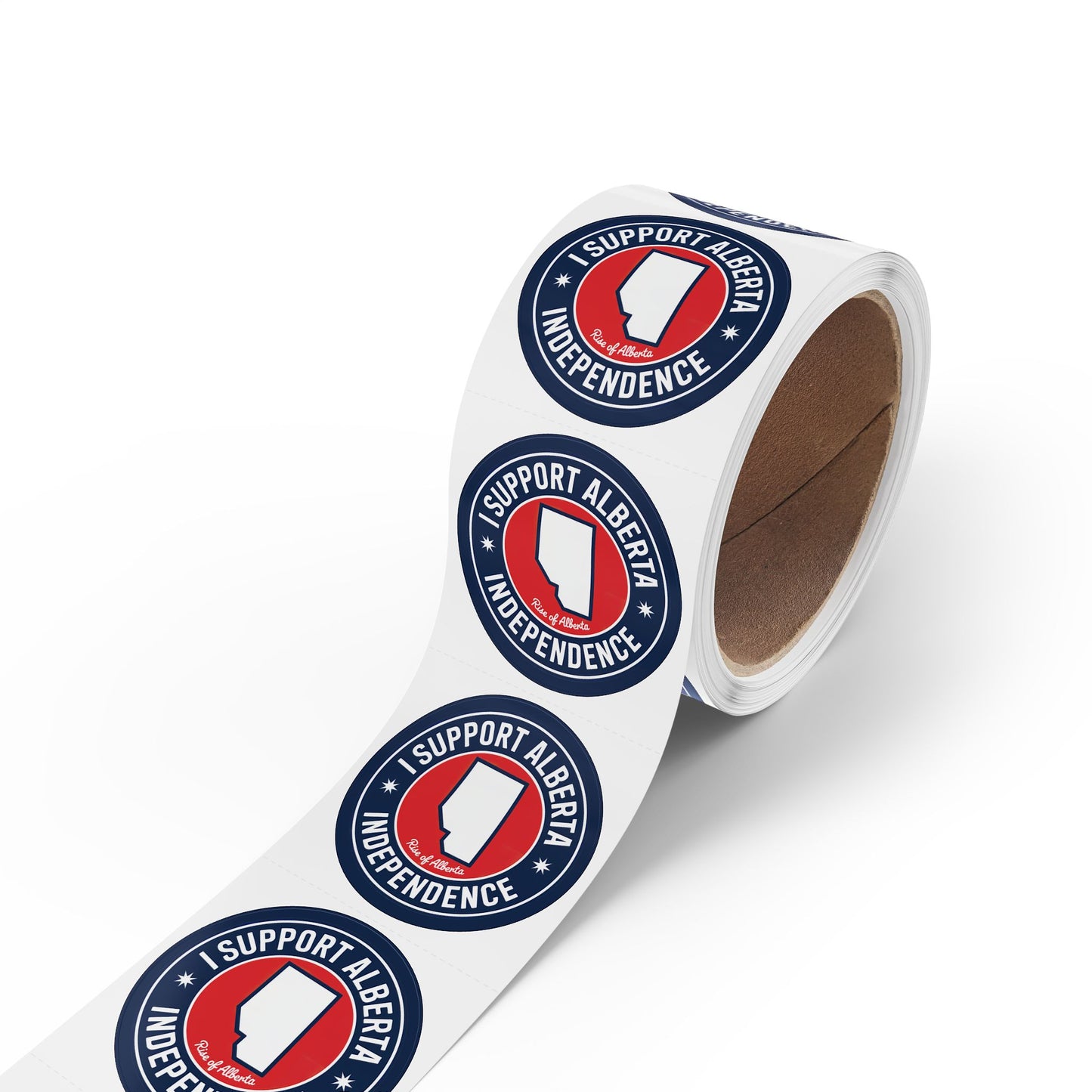 I Support Alberta Independence Republic Sticker Roll (50, 100, 250 Stickers)