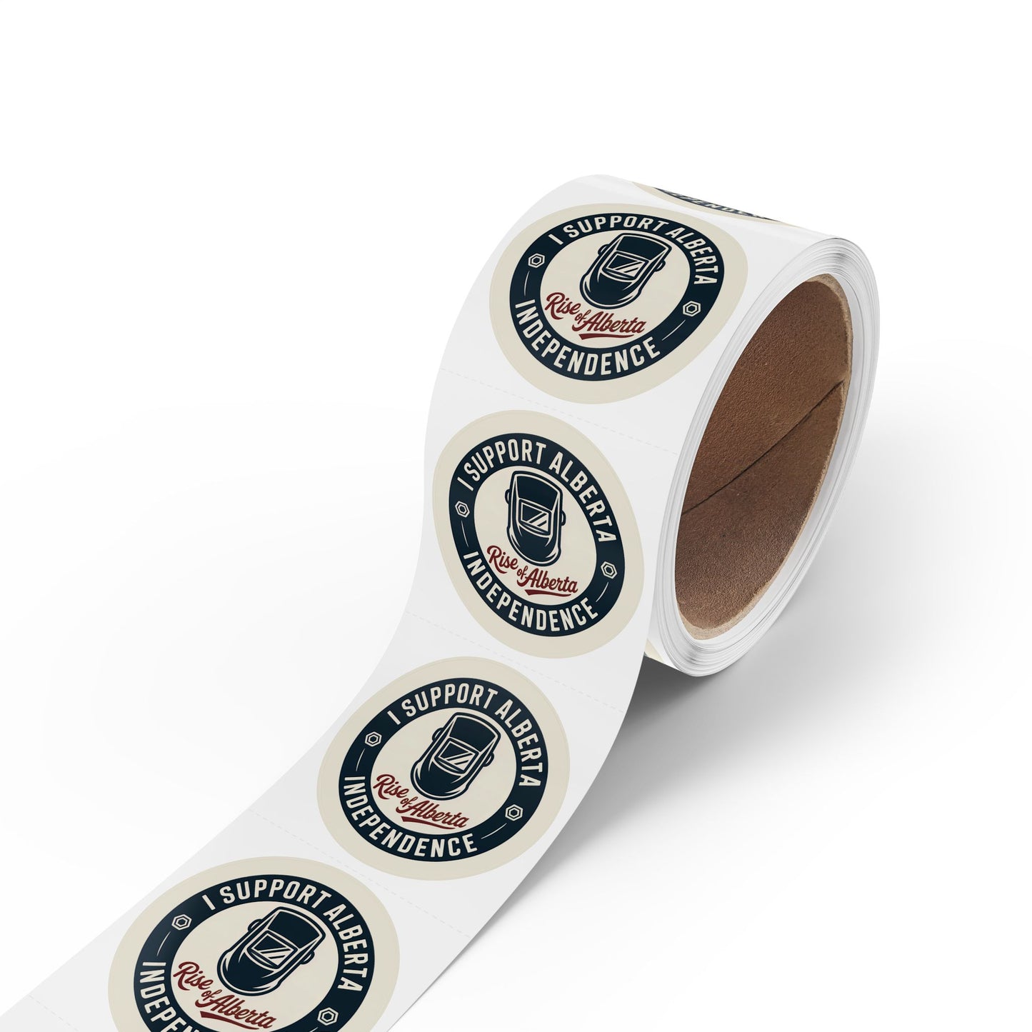 Support Alberta Independence Welder Sticker Roll (50, 100, 250 Stickers)
