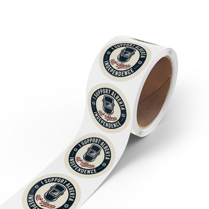 Support Alberta Independence Welder Sticker Roll (50, 100, 250 Stickers)