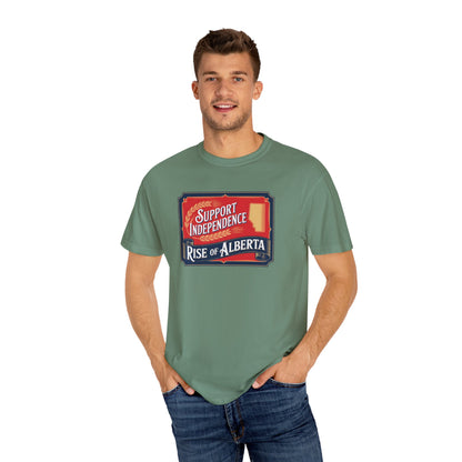 Unisex Independence Support T-Shirt | Vintage Alberta Design