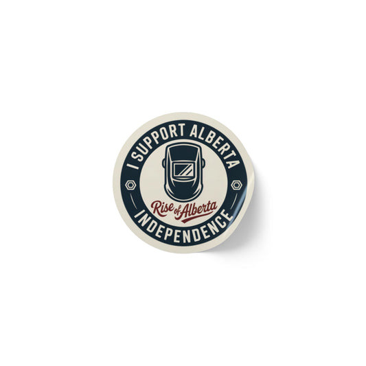 Support Alberta Independence Welder Sticker Roll (50, 100, 250 Stickers)