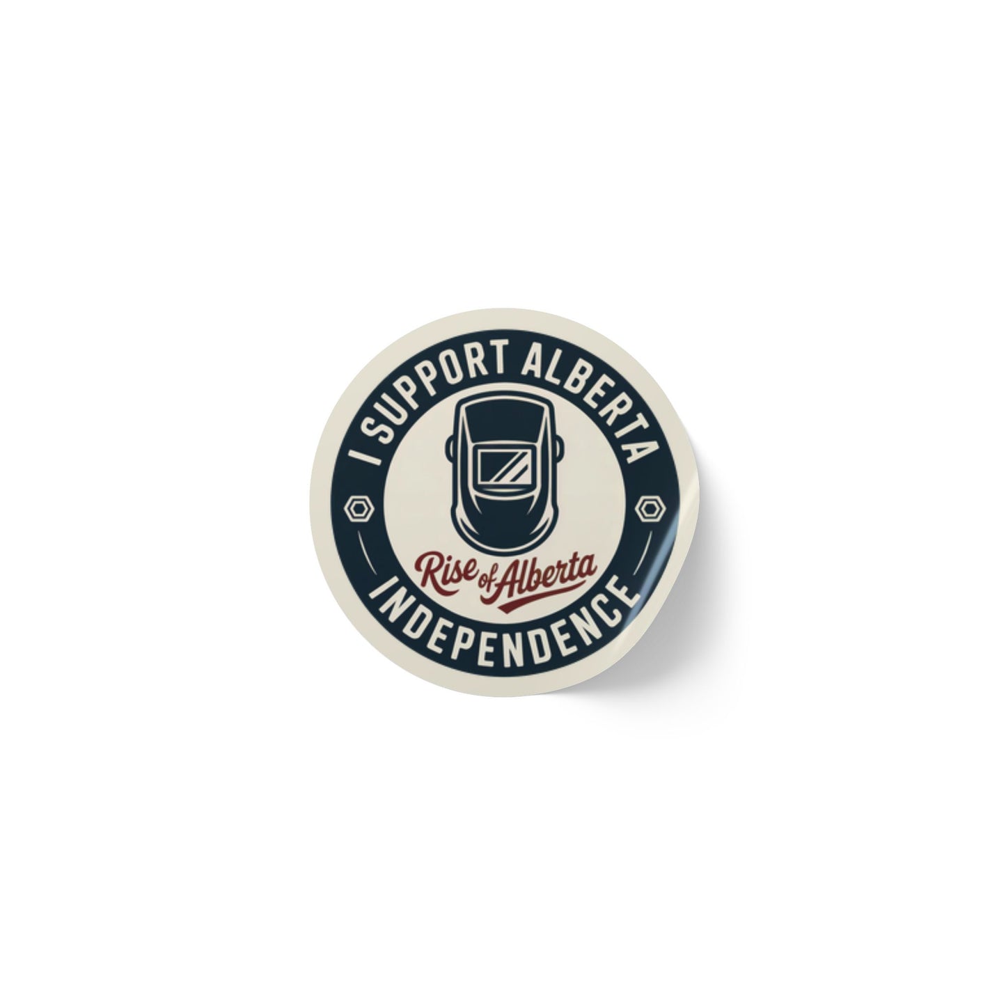 Support Alberta Independence Welder Sticker Roll (50, 100, 250 Stickers)