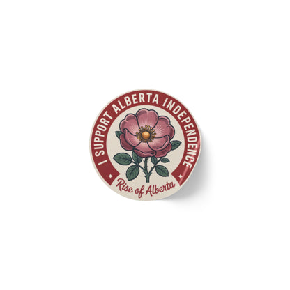 Support Alberta Independence Wildrose Sticker Roll (50, 100, 250 Stickers)