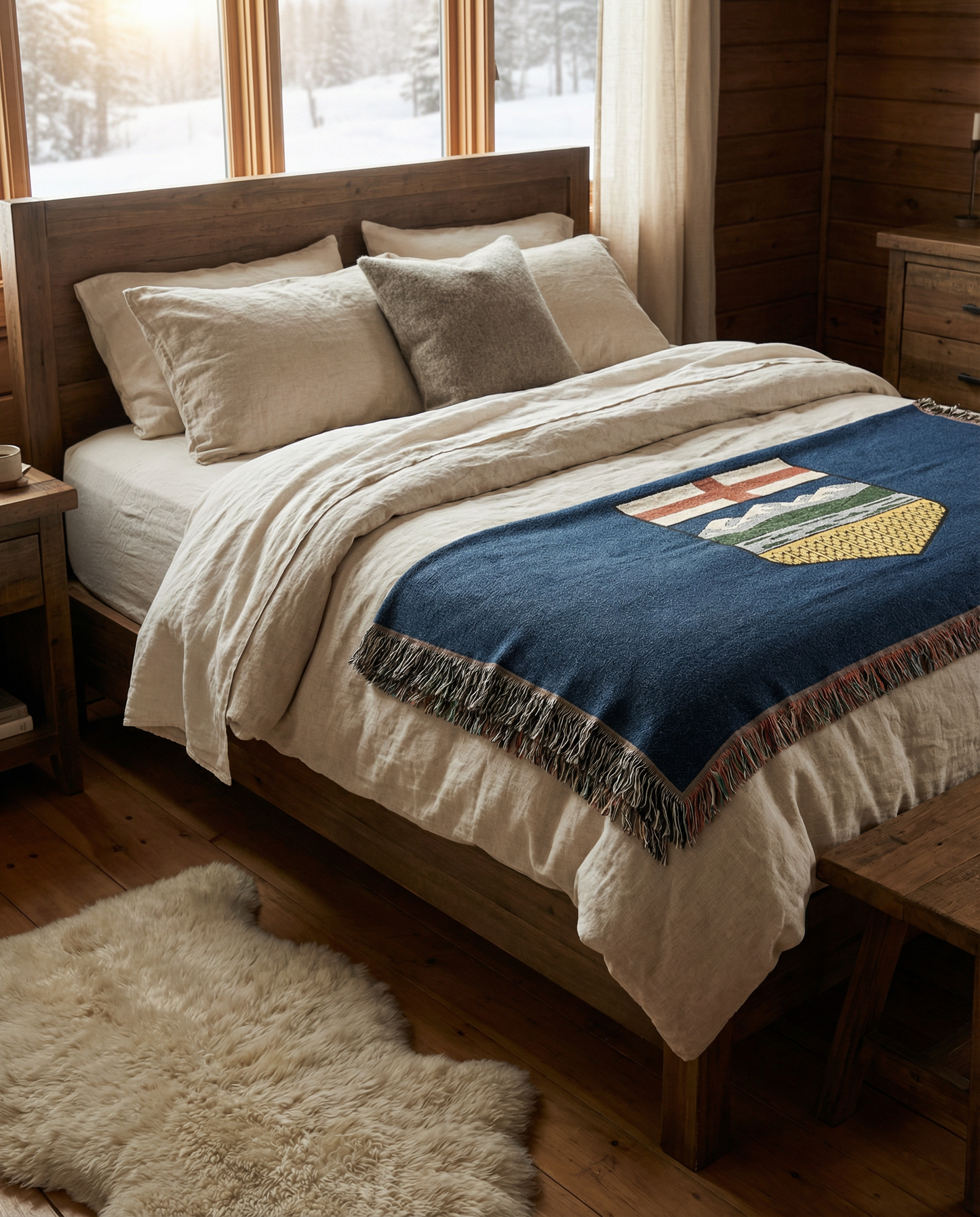 Alberta Flag Woven Blanket