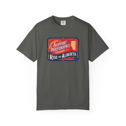 Unisex Independence Support T-Shirt | Vintage Alberta Design