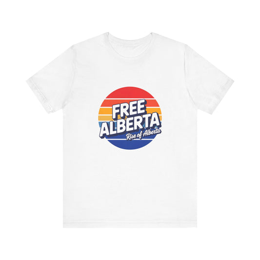 Retro Tri-Color 'Free Alberta' Tee - Unisex