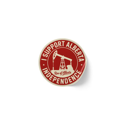 I Alberta Support Independence Pumpjack Sticker Roll (50, 100, 250 Stickers)