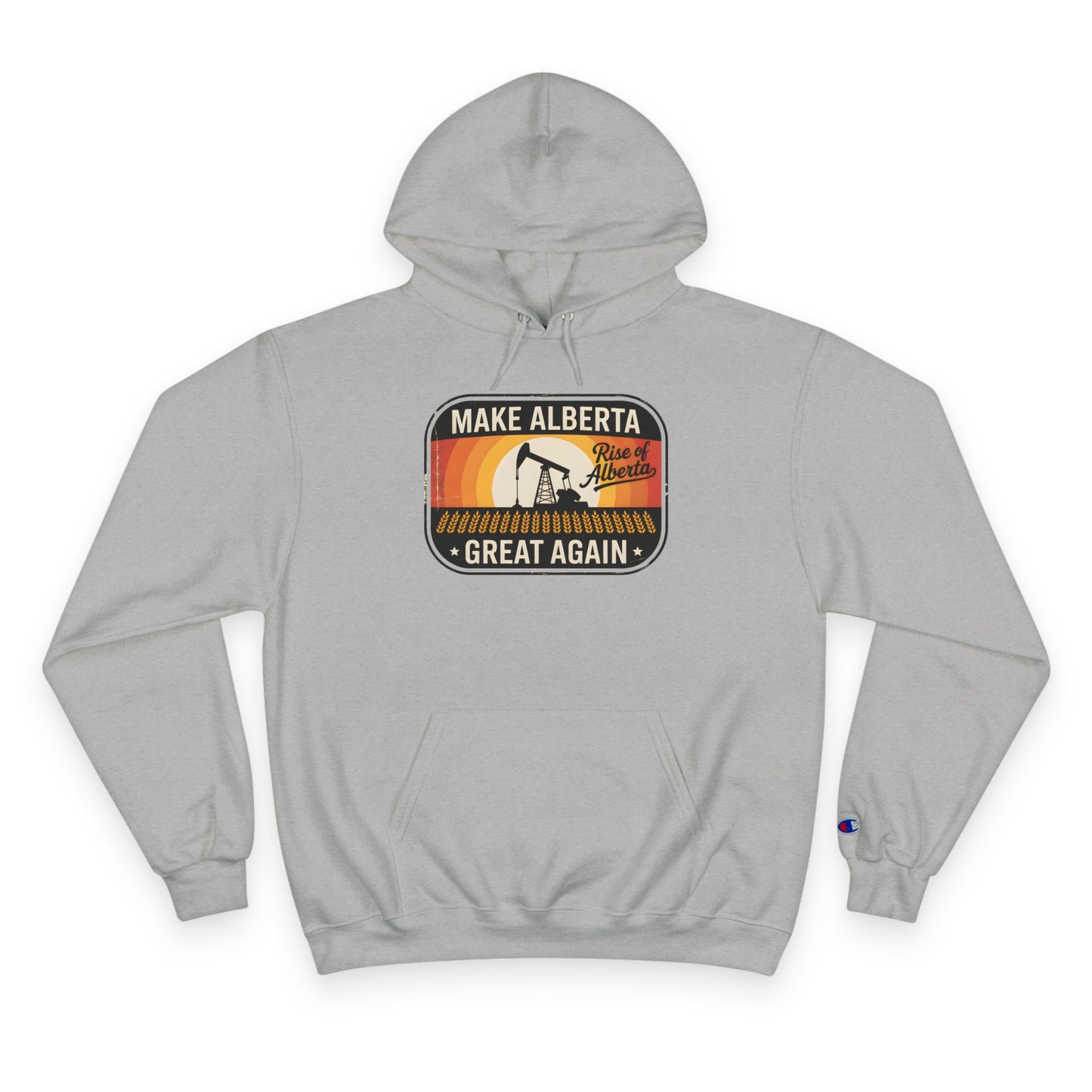 Retro Pumpjack Make Alberta Great Again Hoodie - Unisex